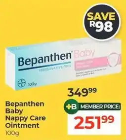 Dis-Chem Bepanthen Baby Nappy Care Ointment offer