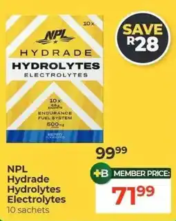 Dis-Chem NPL Hydrade Hydrolytes Electrolytes offer