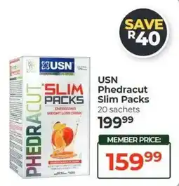 Dis-Chem USN Phedracut Slim Packs offer
