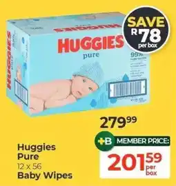 Dis-Chem Huggies Pure Baby Wipes offer