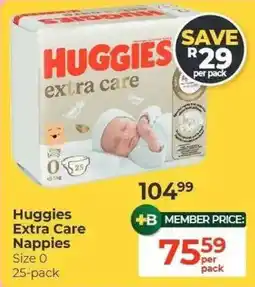 Dis-Chem Huggies Extra Care Nappies offer