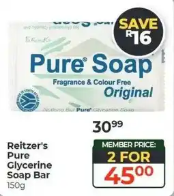 Dis-Chem Reitzer's Pure Glycerine Soap Bar offer