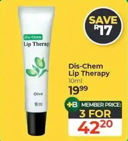 Dis-Chem Dis-Chem Lip Therapy Olive offer