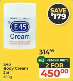 Dis-Chem E45 Body Cream Jar offer