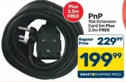 Pick n Pay Hypermarket PnP 10A Extension Cord offer
