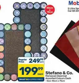 Pick n Pay Hypermarket Stefano & Co. Moroccan Doormat Assorted offer