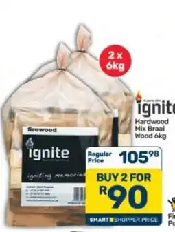 Pick n Pay Hypermarket Ignite hardwood mix braai wood offer