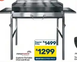 Pick n Pay Hypermarket megamaster Explorer Portable Charcoal Braai offer