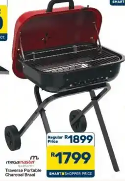 Pick n Pay Hypermarket megamaster Traverse Portable Charcoal Braai offer