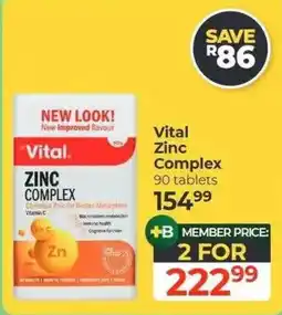 Dis-Chem Vital Zinc Complex offer