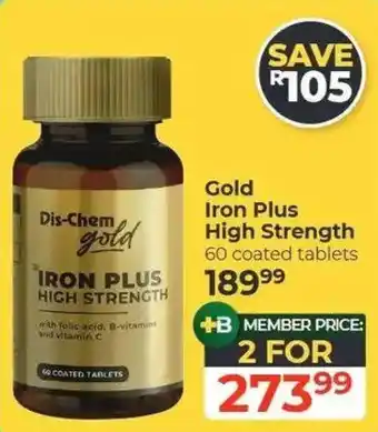 Dis-Chem gold Iron Plus High Strength