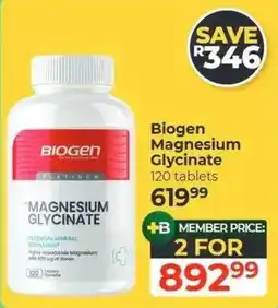 Dis-Chem Biogen Magnesium Glycinate offer