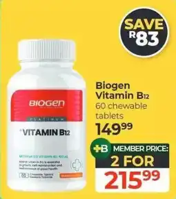Dis-Chem Biogen Vitamin B12 offer