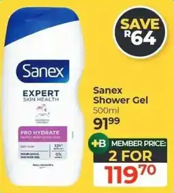 Dis-Chem Sanex Shower Gel offer