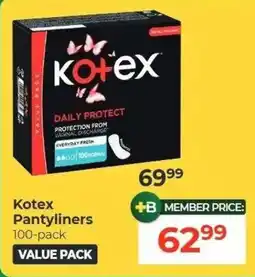 Dis-Chem Kotex Pantyliners offer