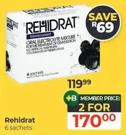 Dis-Chem Rehidrat blackcurrant offer