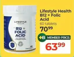Dis-Chem Lifestyle Health B12 + Folic Acid offer