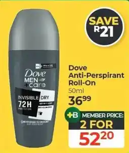 Dis-Chem Dove Men+Care Anti-Perspirant Roll-On offer