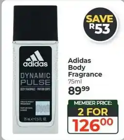Dis-Chem Adidas Dynamic Pulse Body Fragrance offer