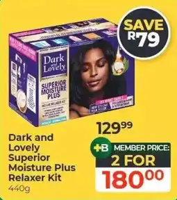 Dis-Chem Dark Lovely Superior Moisture Plus Relaxer Kit offer