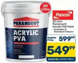 Pick n Pay Hypermarket Plascon Paramount Acrylic PVA Paint offer