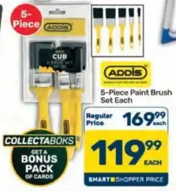 Pick n Pay Hypermarket ADDIS 5-Piece Paint Brush Set offer