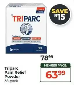 Dis-Chem Triparc Pain Relief Powder offer