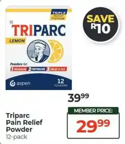 Dis-Chem Triparc Pain Relief Powder offer