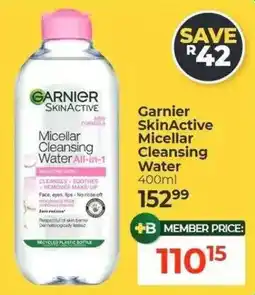 Dis-Chem Garnier SkinActive Micellar Cleansing Water All-in-1 offer