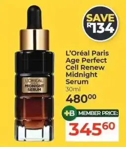 Dis-Chem L'Oréal Paris Age Perfect Cell Renew Midnight Serum offer