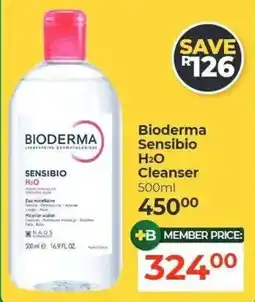 Dis-Chem Bioderma Sensibio H2O Cleanser offer