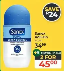 Dis-Chem Sanex Dermo Extra Control Roll-On offer