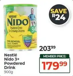 Dis-Chem Nestlé Nido 3+ Powdered Drink offer