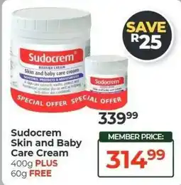Dis-Chem Sudocrem Skin and Baby Care Cream offer