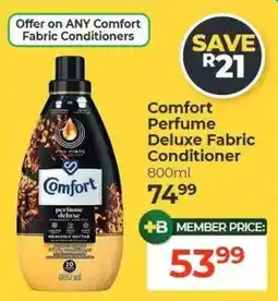 Dis-Chem Comfort Perfume Deluxe Fabric Conditioner offer