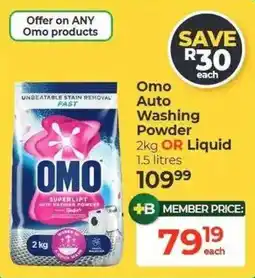 Dis-Chem Omo Auto Washing Powder offer
