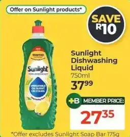 Dis-Chem Sunlight Dishwashing Liquid offer