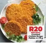 Food Lover's Market Crumbed chicken burger patties offer