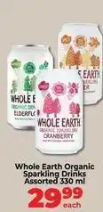 Food Lover's Market Organic sparkling drinks offer