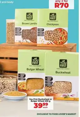 Food Lover's Market Food lover's market - bulgur wheat or buckwheat offer