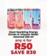 Food Lover's Market Sparkling energy drinks or vitamin water offer
