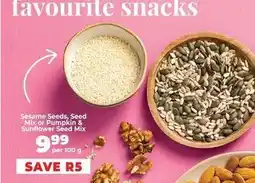 Food Lover's Market Sesame seeds, seed mix or pumpkin & sunflower seed mix offer