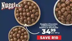Food Lover's Market Nuggles chocolate coated peanuts, raisins or shortcake offer