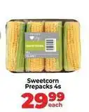 Food Lover's Market Sweetcorn prepacks 4s offer