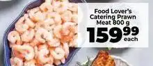 Food Lover's Market Catering prawn meat offer