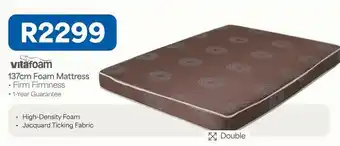 Vitafoam - 137cm foam mattress