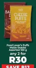 Food Lover's Market Maize snacks offer