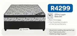 OK Furniture 137cm logan base set offer