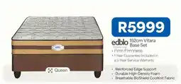 OK Furniture Edblo - 152cm vitara base set offer