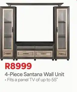 OK Furniture 4-piece santana wall unit offer